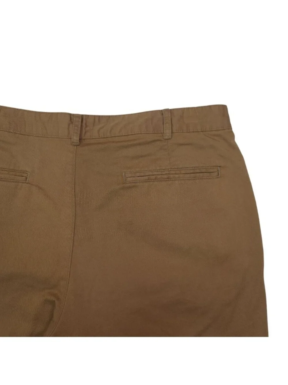 Banana Republic Mens Gavin Chino Shorts Size 36 Brown Cotton Casual Flat Front
